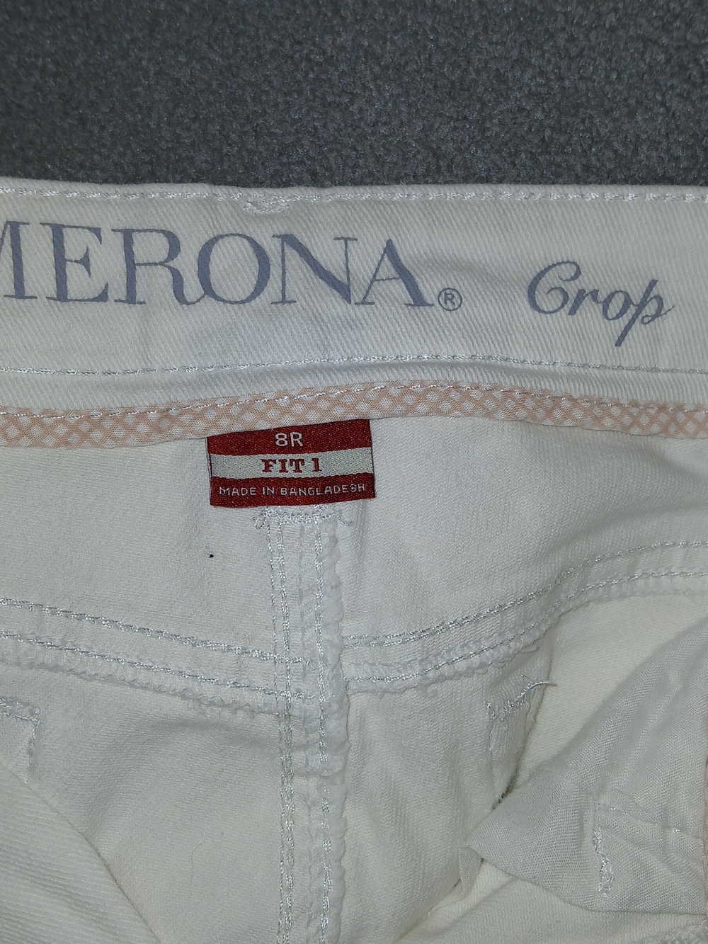 Merona White Crop Jeans - Women's Fit 1 - Picture 4 of 4
